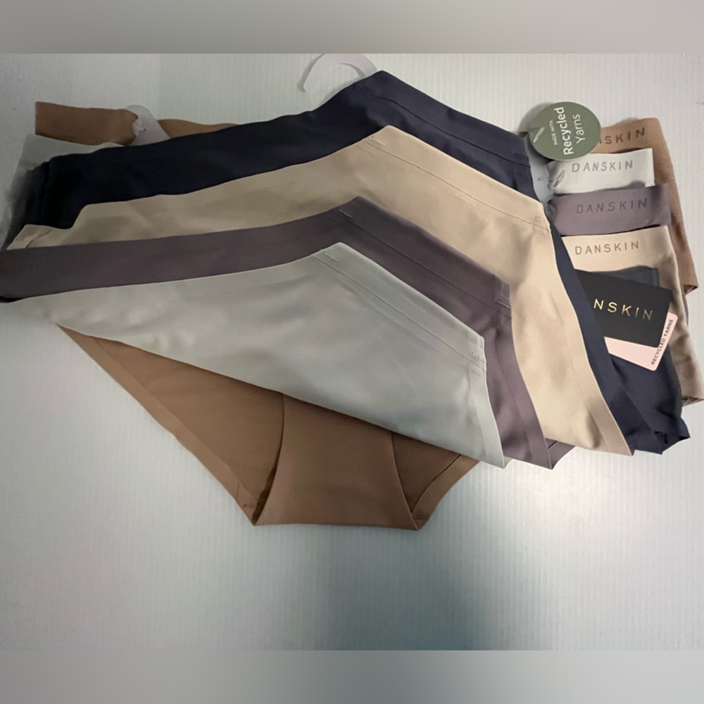 Danskin Super Slim and Thin Laser Cut Tech Sealed No-Show 5 pc Panties Set - Picture 2 of 13